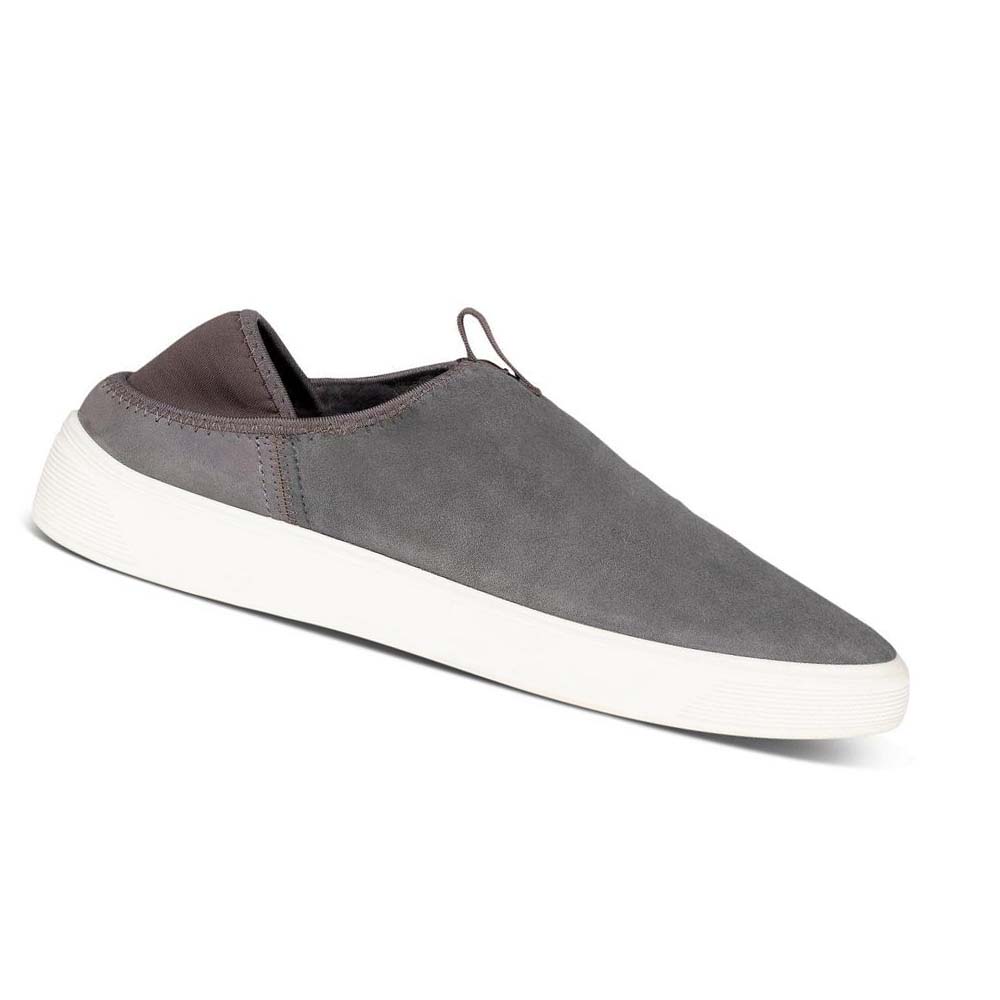 Men\'s Ecco Street Tray Slip-on Casual Shoes Grey | Canada 500UZG